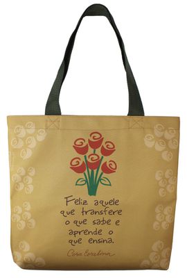 BOLSA CORA CORALINA PROFESSOR - Mostarda - Tertúlia Produtos Literários