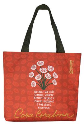 BOLSA CORA CORALINA RECRIA - Vermelha - Tertúlia Produtos Literários