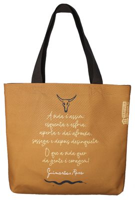 BOLSA GUIMARÃES ROSA - Mostarda - Tertúlia Produtos Literários
