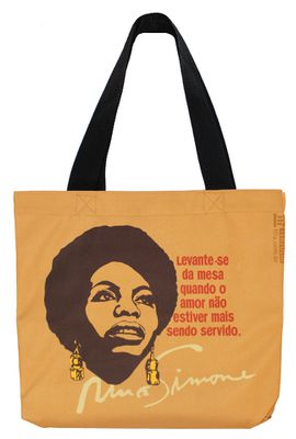 BOLSA NINA SIMONE - Mostarda - Tertúlia Produtos Literários