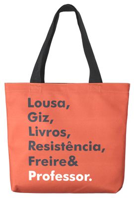 BOLSA FREIRE PROFESSOR - Vermelho - Tertúlia Produtos Literários