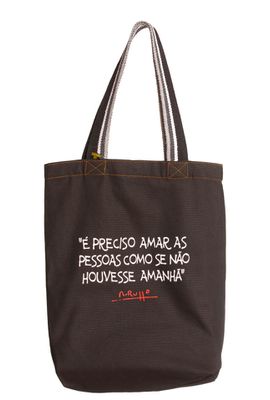 BOLSA RENATO RUSSO PAIS E FILHOS - Slim Preta - Tertúlia Produtos Literários