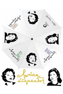 GUARDA-CHUVA CLARICE - Branco - Tertúlia Produtos Literários