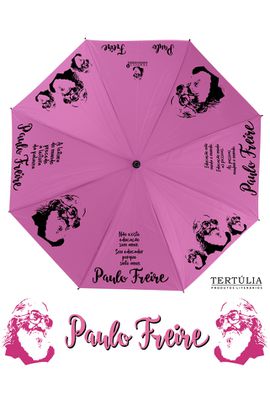 GUARDA-CHUVA PAULO FREIRE - Pink - Tertúlia Produtos Literários
