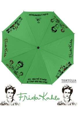 GUARDA-CHUVA FRIDA - Verde Bandeira - Tertúlia Produtos Literários