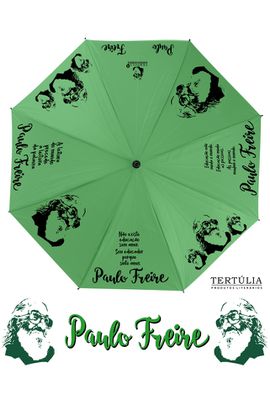 GUARDA-CHUVA PAULO FREIRE - Verde - Tertúlia Produtos Literários