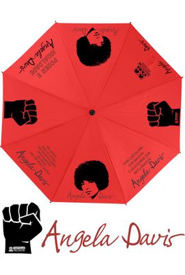 GUARDA-CHUVA ANGELA DAVIS - Vermelho - Tertúlia Produtos Literários