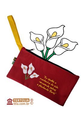 Nécessaire Cora Coralina Montanha - Vermelha - Tertúlia Produtos Literários