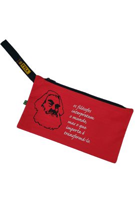 Nécessaire Karl Marx - Vermelha - Tertúlia Produtos Literários