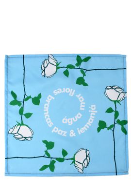 Toalha de Chá - Iemanjá Azul Claro 32x32cm - Tertúlia Produtos Literários