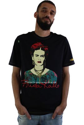 Camiseta Frida Kahlo Alas Preta - Tertúlia Produtos Literários