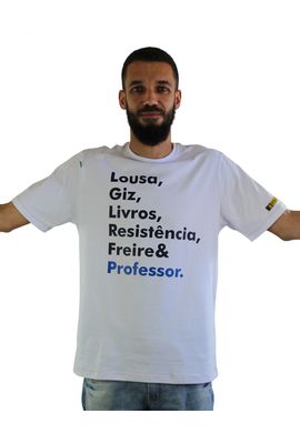 Camiseta Freire Professor Branca - Tertúlia Produtos Literários