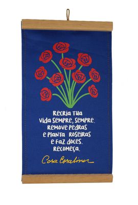Flâmula Cora Coralina Recria Azul - Tertúlia Produtos Literários