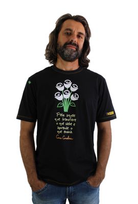 Camiseta Cora Coralina Professor Preta - Tertúlia Produtos Literários