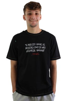 Camiseta Renato Russo Pais e Filhos Preta - Tertúlia Produtos Literários