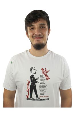Camiseta Ariano Suassuna Branca - Tertúlia Produtos Literários