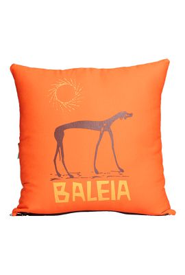 CAPA DE ALMOFADA BALEIA - Laranja - Tertúlia Produtos Literários