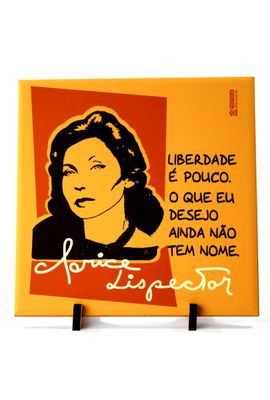 AZULEJO CLARICE LISPECTOR LIBERDADE - Color - Tertúlia Produtos Literários