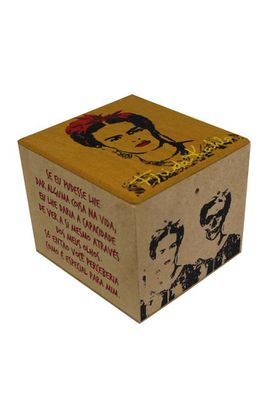 Caixa Porta Chá Frida Kahlo - Tertúlia Produtos Literários