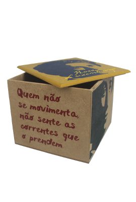 Caixa Porta Chá Rosa Luxemburgo - Tertúlia Produtos Literários