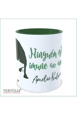 CANECA AMÉLIE POULAIN - Verde Musgo - Tertúlia Produtos Literários