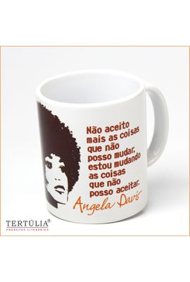 CANECA ANGELA DAVIS - Branca - Tertúlia Produtos Literários