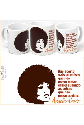 CANECA ANGELA DAVIS - Branca - Tertúlia Produtos Literários