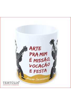 CANECA ARIANO SUASSUNA - Branca - Tertúlia Produtos Literários