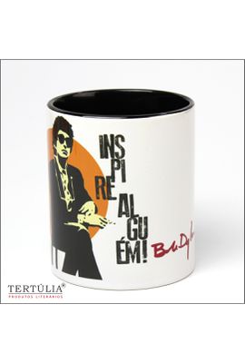 CANECA BOB DYLAN - Preta - Tertúlia Produtos Literários