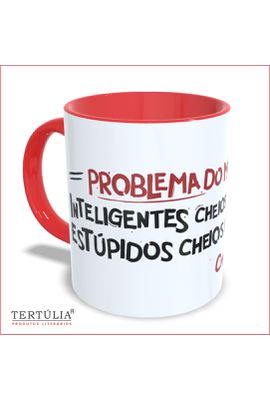 CANECA CHARLES BUKOWSKI - Vermelha - Tertúlia Produtos Literários