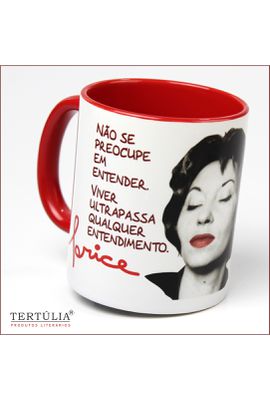 CANECA CLARICE VIVER - Vermelha - Tertúlia Produtos Literários