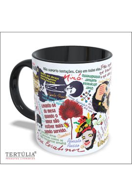 CANECA COLETÂNEA - Preta - Tertúlia Produtos Literários