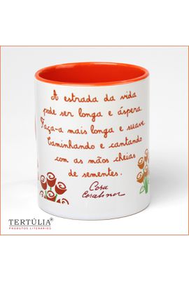 CANECA CORA CORALINA SEMENTES - Laranja - Tertúlia Produtos Literários