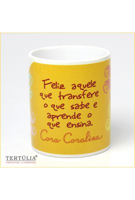 CANECA CORA CORALINA PROFESSOR - Branca - Tertúlia Produtos Literários