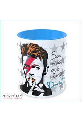 Caneca David Bowie Color Azul - Tertúlia Produtos Literários