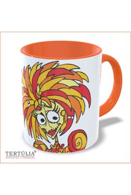 CANECA EMÍLIA - Laranja - Tertúlia Produtos Literários