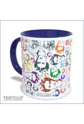 CANECA FRIDA ROSTOS - Marinho - Tertúlia Produtos Literários