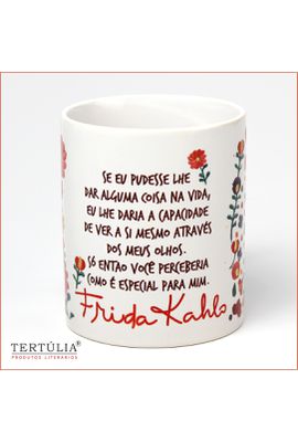 CANECA FRIDA OLHOS - Branca - Tertúlia Produtos Literários