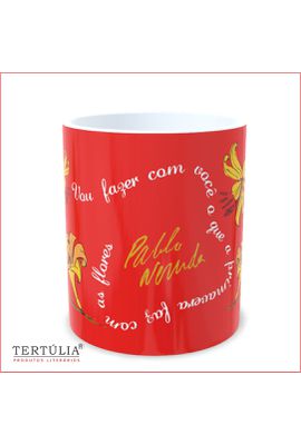 CANECA NERUDA - Branca - Tertúlia Produtos Literários