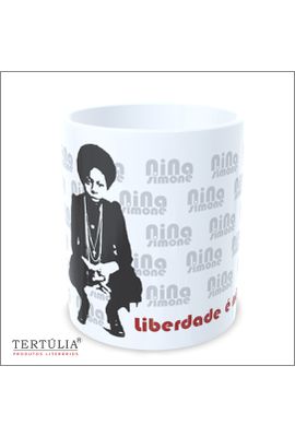 CANECA NINA SIMONE LIBERDADE - Branca - Tertúlia Produtos Literários