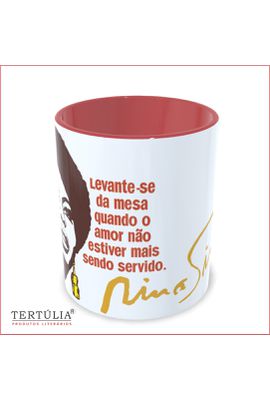 CANECA NINA SIMONE - Bordô - Tertúlia Produtos Literários