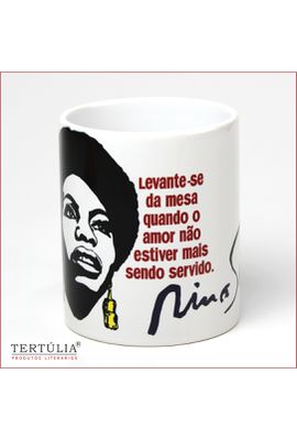 CANECA NINA SIMONE - Branca - Tertúlia Produtos Literários