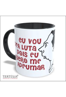 CANECA NOEL ROSA - Preta - Tertúlia Produtos Literários