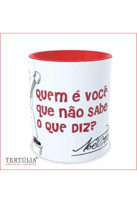 CANECA NOEL ROSA - Vermelha - Tertúlia Produtos Literários