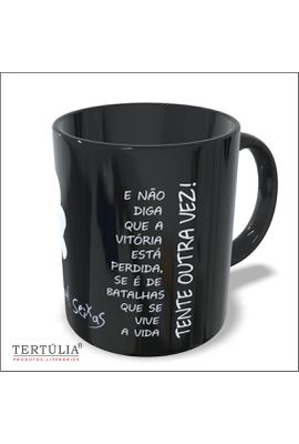 CANECA RAUL SEIXAS - Preta - Tertúlia Produtos Literários