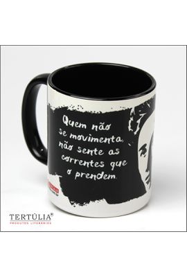 CANECA ROSA LUXEMBURGO - Preta - Tertúlia Produtos Literários