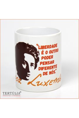 CANECA ROSA LUXEMBURGO LIBERDADE - Branca - Tertúlia Produtos Literários