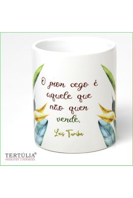 CANECA LUIS TURIBA - Branca - Tertúlia Produtos Literários