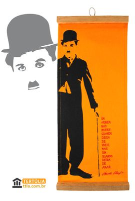 FLÂMULA CHARLES CHAPLIN - Tertúlia Produtos Literários
