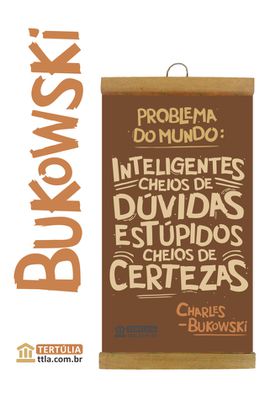 FLÂMULA CHARLES BUKOWSKI - Marrom - Tertúlia Produtos Literários